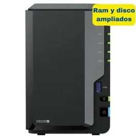 Synology DiskStation DS225+ NAS de 2 Bahías 3.5"-2.5", 6GB DDR4, 8TB (2x4TB HAT3300), Torre, 2.5GbE, Intel Celeron J4125